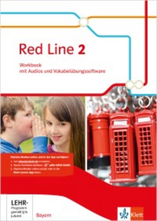 Produktbild: Red Line 2. Workbook mit Audios und Vokabelübungssoftware Klasse 6. Ausgabe Bayern