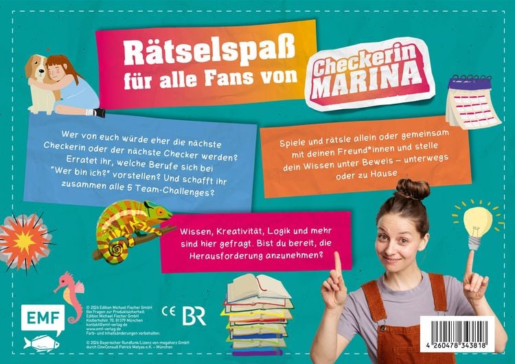 Produktbild: Checkerin Marina: Der spannende Spiel- und R&auml;tselblock