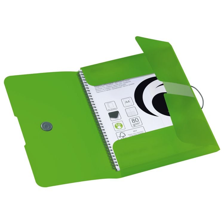 Produktbild: Herlitz Gummizugmappe PP A4 opak apfel