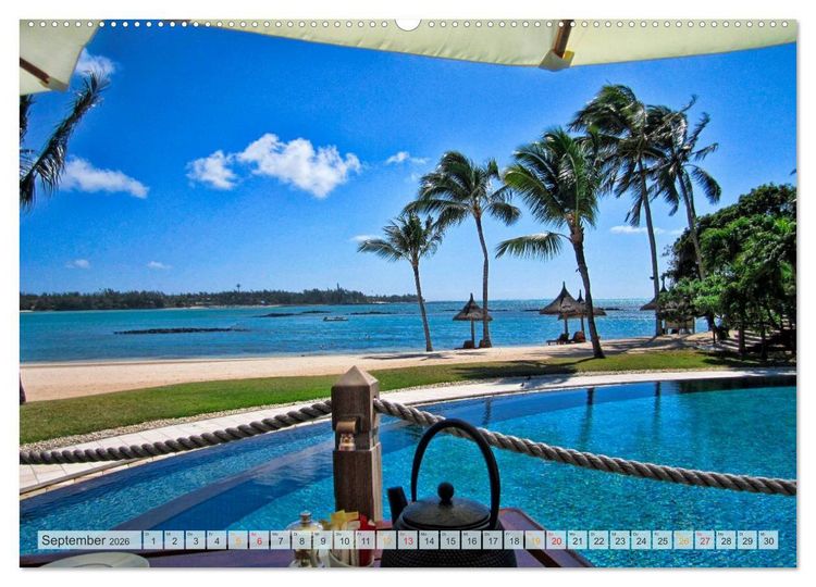 Produktbild: Mauritius - Insel im Indischen Ozean (Wandkalender 2026 DIN A2 quer), CALVENDO Monatskalender