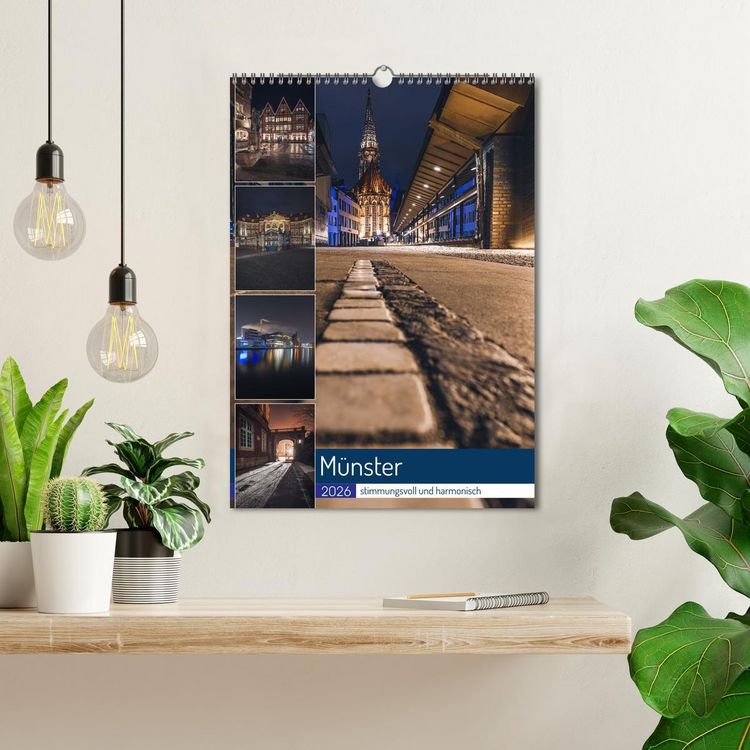 Produktbild: M&uuml;nster - stimmungsvoll und harmonisch (Wandkalender 2026 DIN A3 hoch), CALVENDO Monatskalender