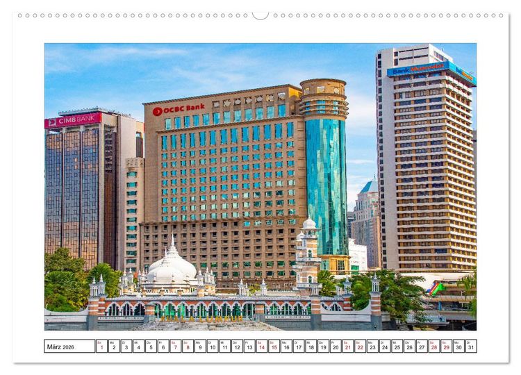 Produktbild: Kuala Lumpur - Traumreiseziel (Wandkalender 2026 DIN A2 quer), CALVENDO Monatskalender
