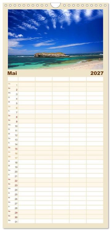 Produktbild: Familienplaner 2027 - Australien &bull; Impressionen mit 5 Spalten (Wandkalender, 21 x 45 cm) CALVENDO