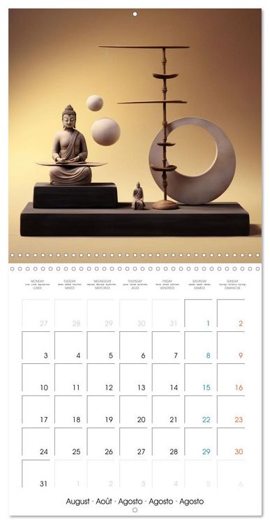 Produktbild: Instant paisible (Calendrier mural carr&eacute; 2026 30x30 cm) Calendrier double avec une page pour vos prises de notes