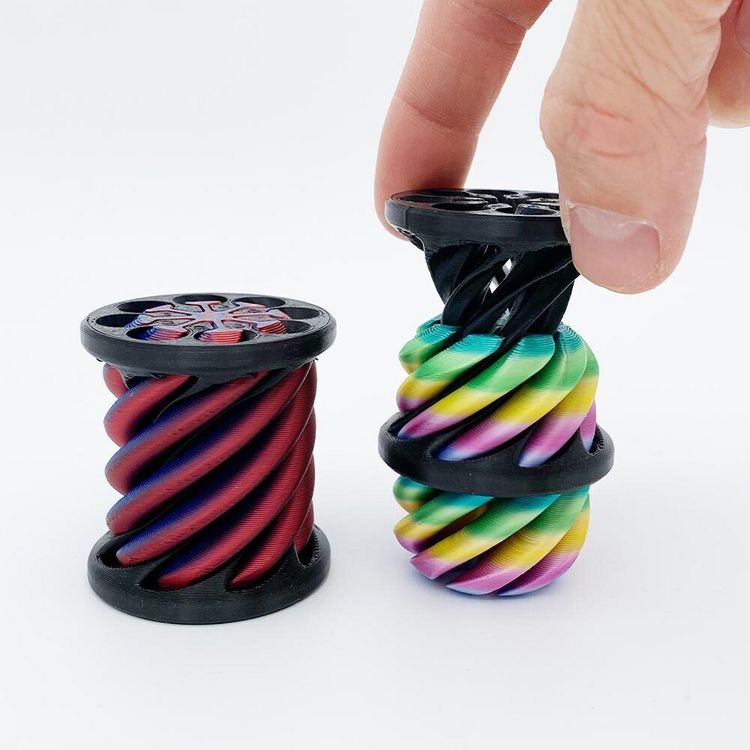 Produktbild: Twisty Fidget, Zylinder, mehrfach sortiert, Farbe nicht w&auml;hlbar