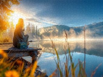 Produktbild: CALVENDO Puzzle Der Tag erwacht - welch ein Anblick | 1000 Teile Lege-Gr&ouml;&szlig;e 64x48cm Foto-Puzzle f&uuml;r gl&uuml;ckliche Stunden