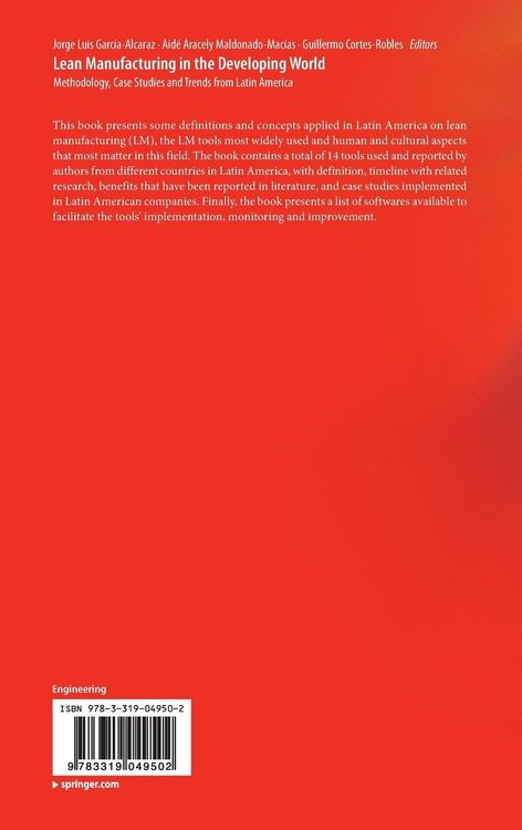 Produktbild: Lean Manufacturing in the Developing World