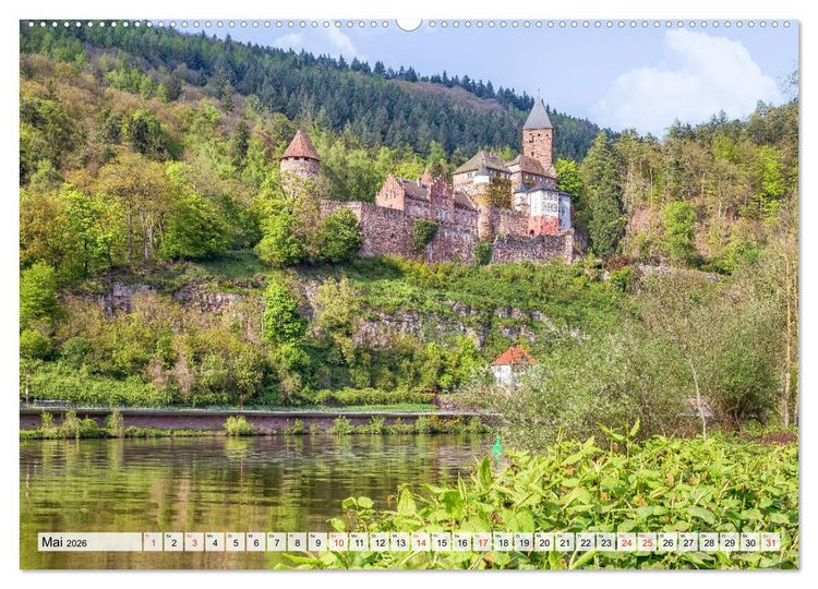 Produktbild: Romantisches Neckartal (hochwertiger Premium Wandkalender 2026 DIN A2 quer), Kunstdruck in Hochglanz