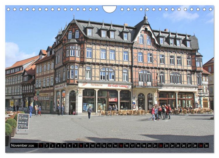 Produktbild: Wernigerode - Fachwerkstadt am Harz (Wandkalender 2026 DIN A4 quer), CALVENDO Monatskalender