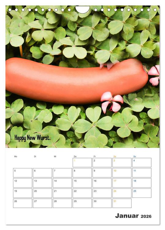 Produktbild: Ist mir Wurst Kalender (Wandkalender 2026 DIN A4 hoch), CALVENDO Monatskalender