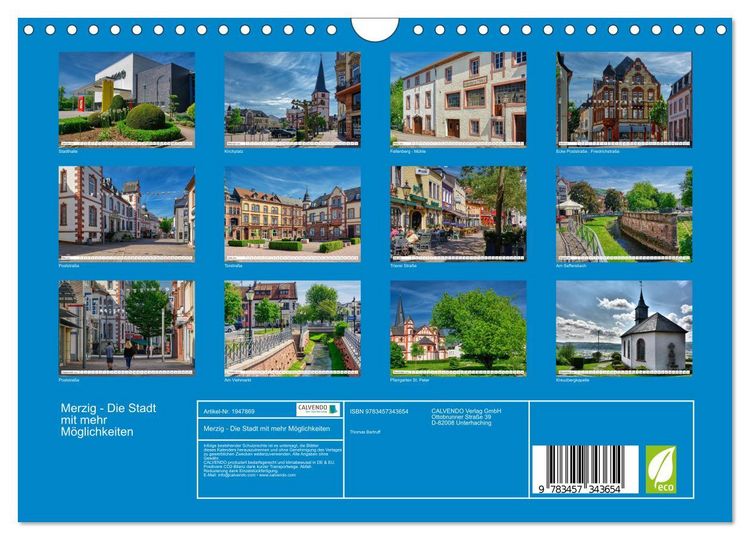 Produktbild: Merzig - Die Stadt mit mehr M&ouml;glichkeiten (Wandkalender 2026 DIN A4 quer), CALVENDO Monatskalender