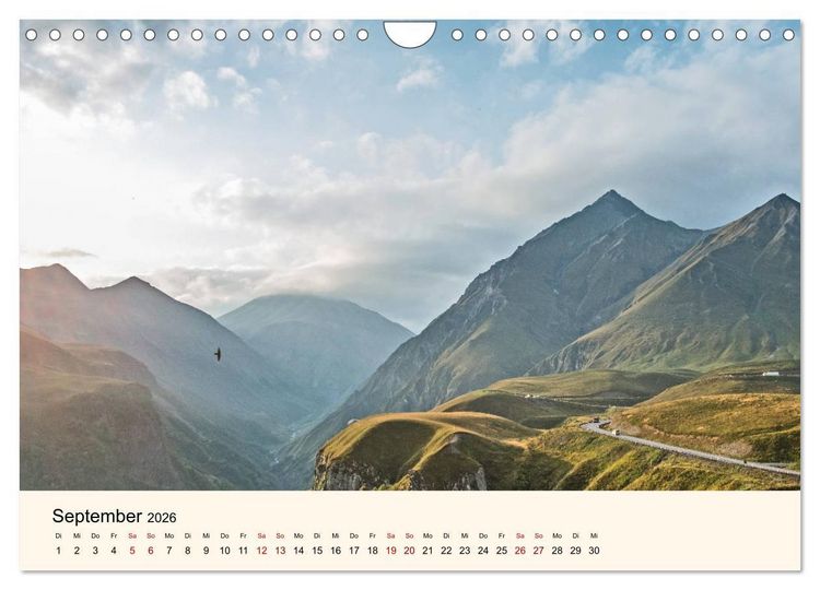 Produktbild: Der Kaukasus - Entdeckungen zwischen Asien und Europa (Wandkalender 2026 DIN A4 quer), CALVENDO Monatskalender