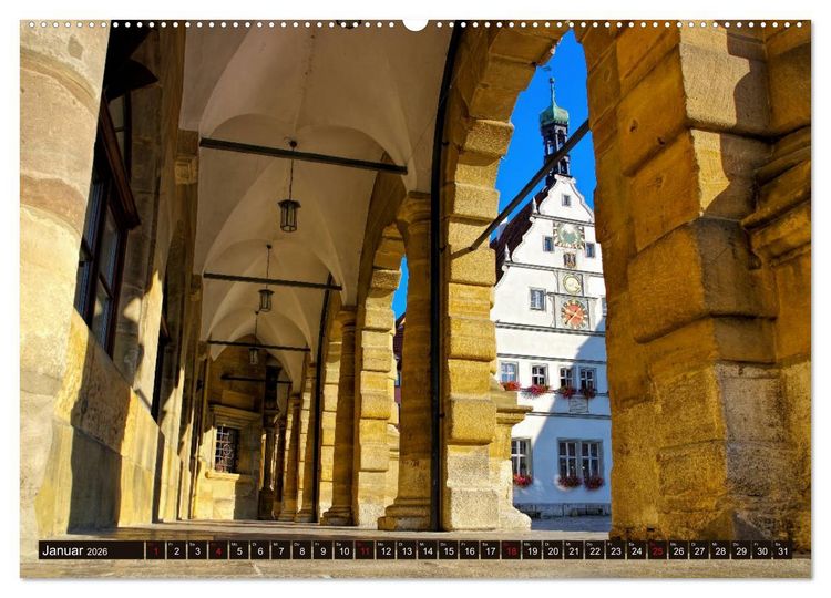 Produktbild: Rothenburg o. d. Tauber - Perle des Taubertales (hochwertiger Premium Wandkalender 2026 DIN A2 quer), Kunstdruck in Hochglanz