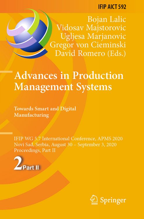 Produktbild: Advances in Production Management Systems. Towards Smart and Digital Manufacturing