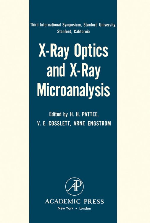 Produktbild: X-Ray Optics and X-Ray Microanalysis