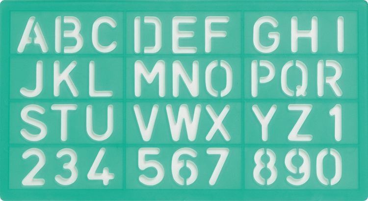 Produktbild: LINEX&reg; Schriftschablonen