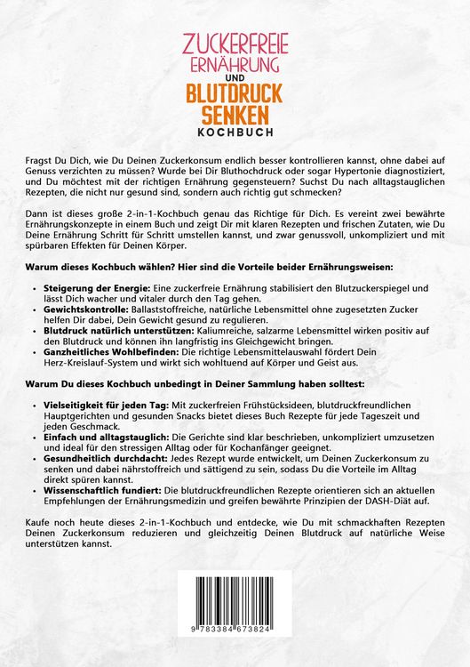 Produktbild: Zuckerfreie Ern&auml;hrung und Blutdruck senken Kochbuch