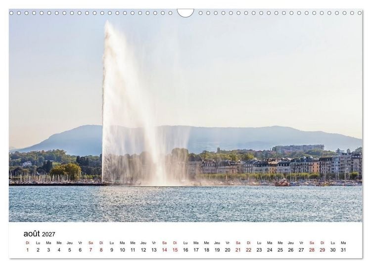 Produktbild: Visite de la Suisse (Calendrier mural 2027 DIN A3 vertical), CALVENDO calendrier mensuel