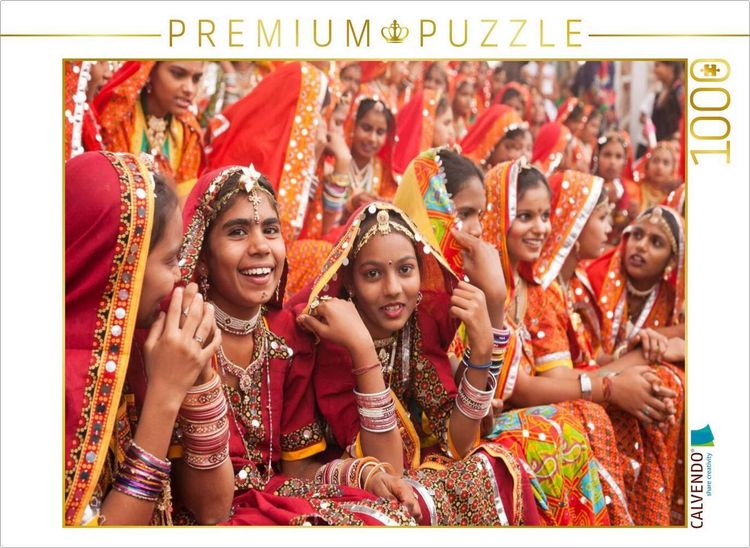 Produktbild: CALVENDO Puzzle Indien - Rajasthan | 1000 Teile Lege-Gr&ouml;&szlig;e 64x48cm Foto-Puzzle f&uuml;r gl&uuml;ckliche Stunden
