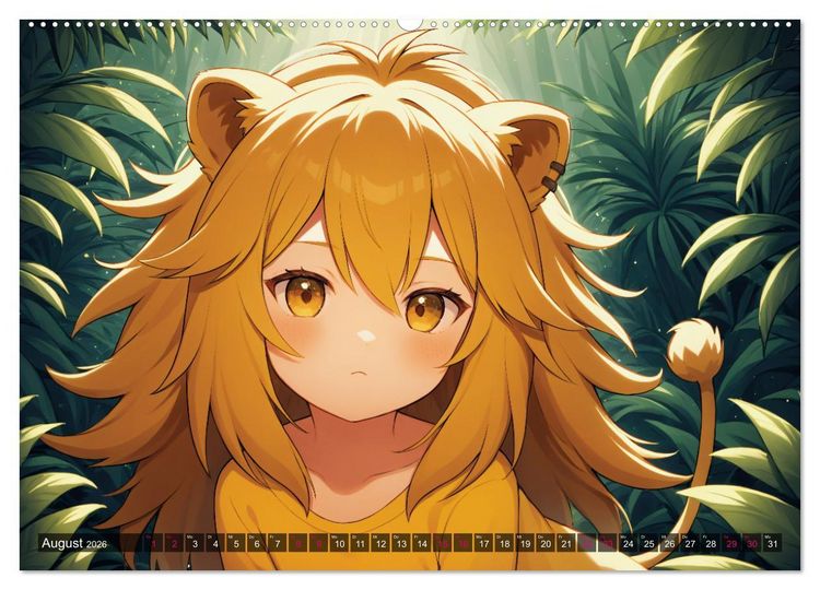 Produktbild: Manga Kalender Sternzeichen (hochwertiger Premium Wandkalender 2026 DIN A2 quer), Kunstdruck in Hochglanz