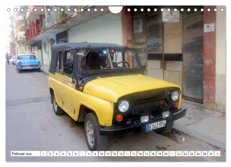 Produktbild: Sowjet-Legende - Der Gel&auml;ndewagen UAZ-469 in Kuba (Wandkalender 2026 DIN A4 quer), CALVENDO Monatskalender