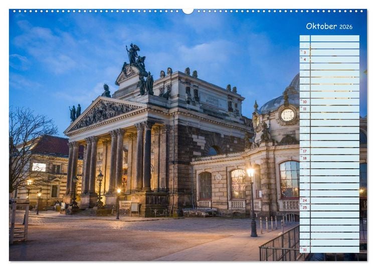 Produktbild: Dresden an der Elbe - Der Planer (Wandkalender 2026 DIN A2 quer), CALVENDO Monatskalender