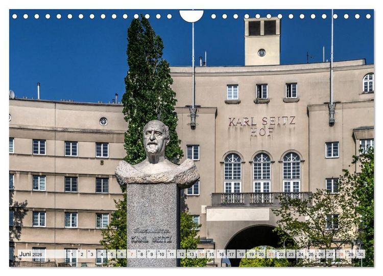 Produktbild: Baukunst des Roten Wien (Wandkalender 2026 DIN A4 quer), CALVENDO Monatskalender