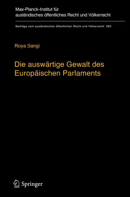Produktbild: Die ausw&auml;rtige Gewalt des Europ&auml;ischen Parlaments