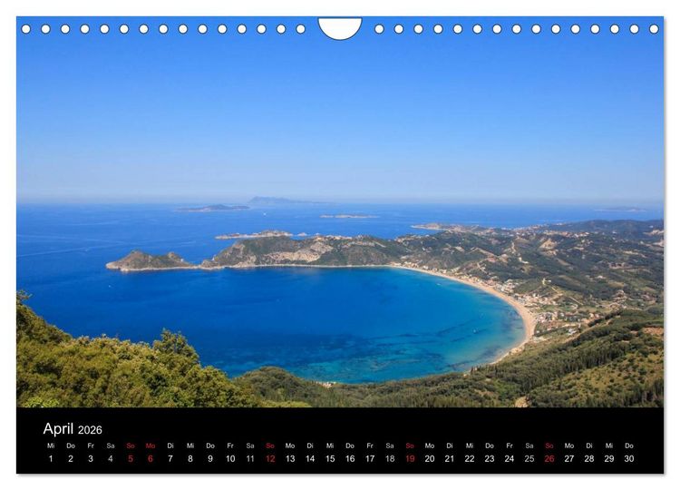 Produktbild: Korfu - Kerkira (Wandkalender 2026 DIN A4 quer), CALVENDO Monatskalender