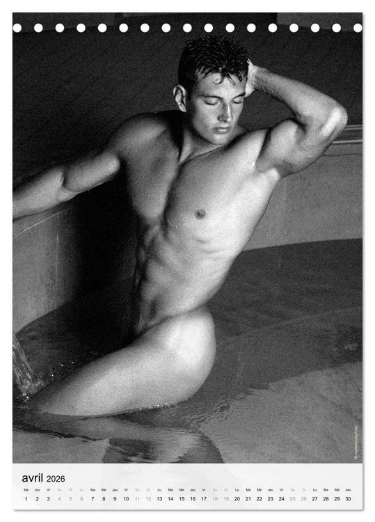 Produktbild: contrastes hommes (Calendrier de bureau 2026 DIN A5 horizontal), CALVENDO calendrier mensuel