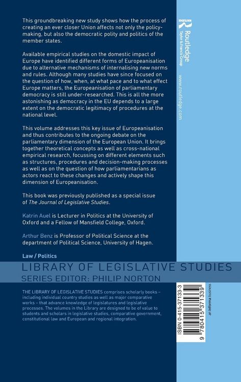 Produktbild: The Europeanisation of Parliamentary Democracy