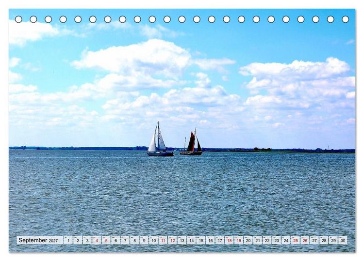 Produktbild: Fischland: zwischen Ostsee und Bodden (Tischkalender 2027 DIN A5 quer), CALVENDO Monatskalender