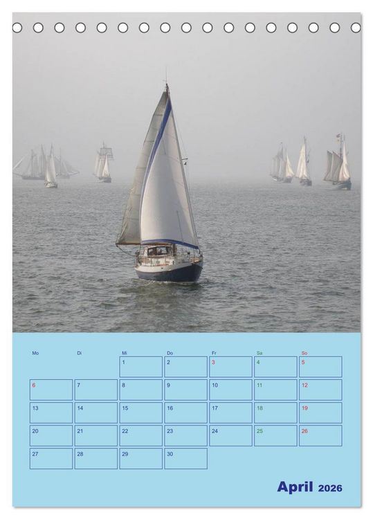 Produktbild: Seefahrer Romantik 2026 (Tischkalender 2026 DIN A5 hoch), CALVENDO Monatskalender