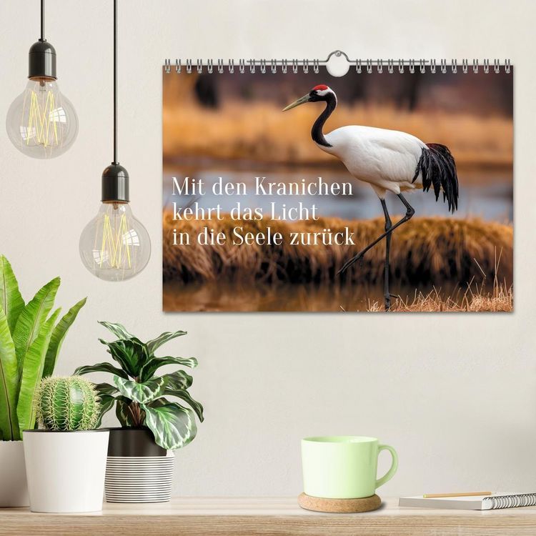 Produktbild: Mit den Kranichen kehrt das Licht in die Seele zur&uuml;ck (Wandkalender 2027 DIN A4 quer), CALVENDO Monatskalender