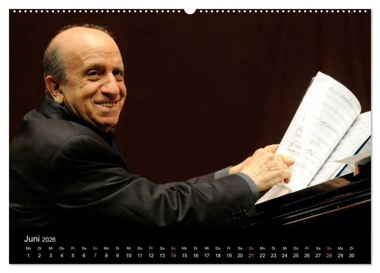 Produktbild: Jazz Pianisten 2026 (Wandkalender 2026 DIN A2 quer), CALVENDO Monatskalender