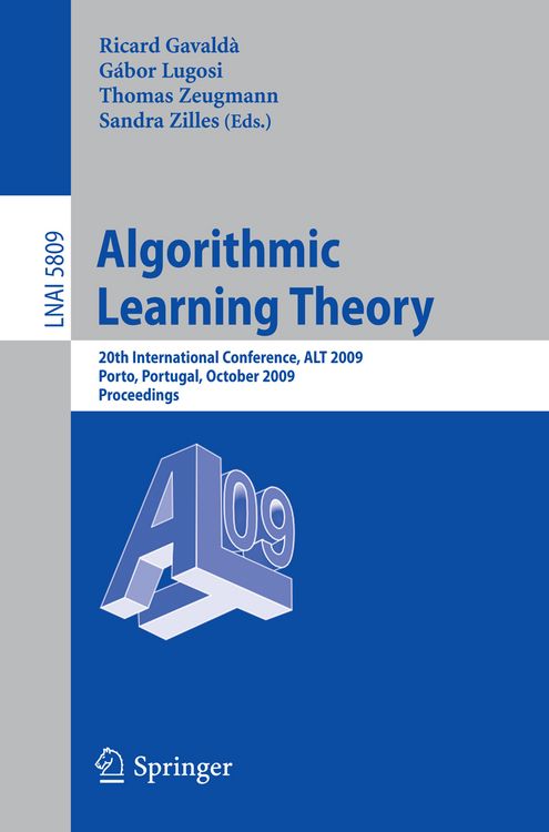 Produktbild: Algorithmic Learning Theory