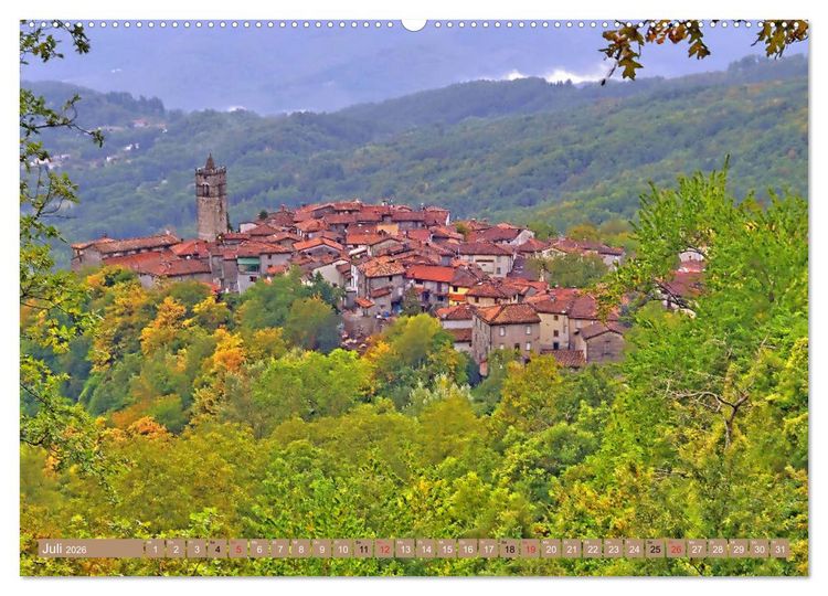 Produktbild: Garfagnana, Impressionen aus dem Norden der Toskana (Wandkalender 2026 DIN A2 quer), CALVENDO Monatskalender