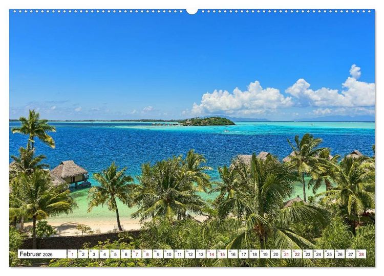 Produktbild: Reif f&uuml;r die S&uuml;dsee. Reise von Fidschi bis Bora Bora (hochwertiger Premium Wandkalender 2026 DIN A2 quer), Kunstdruck in Hochglanz