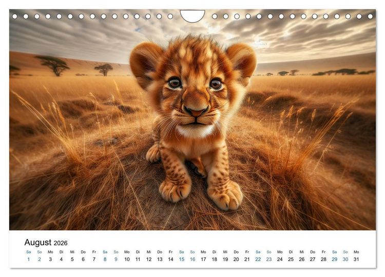 Produktbild: Baby-Tiere (Wandkalender 2026 DIN A4 quer), CALVENDO Monatskalender