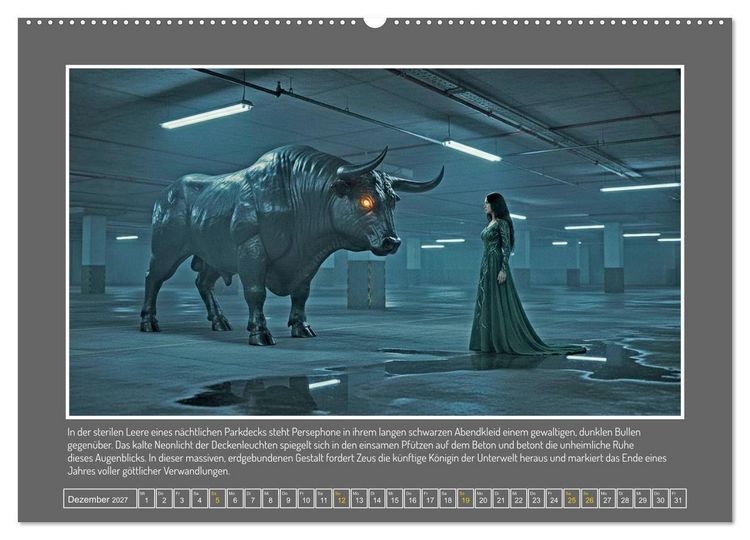Produktbild: Die Zeus-Aff&auml;ren (hochwertiger Premium Wandkalender 2027 DIN A2 quer), Kunstdruck in Hochglanz