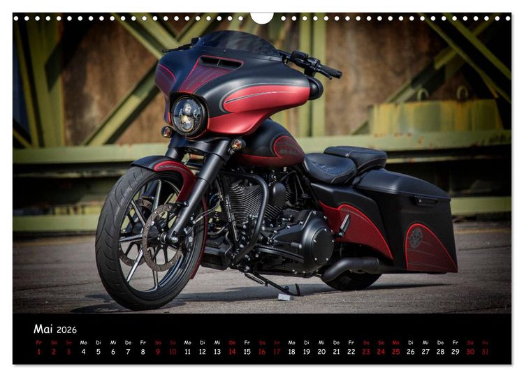 Produktbild: Best of Custom- and Showbikes Kalender (Wandkalender 2026 DIN A3 quer), CALVENDO Monatskalender