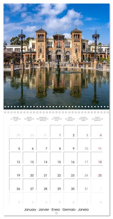 Produktbild: Spain - Andalusia (Wall Calendar 2026 12 &times; 12 Inch) CALVENDO 12 Month Wall Calendar