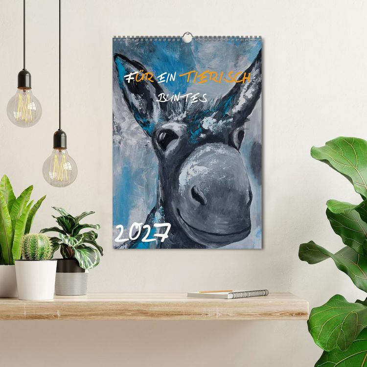 Produktbild: F&uuml;r ein tierisch buntes 2027 (Wandkalender 2027 DIN A3 hoch), CALVENDO Monatskalender