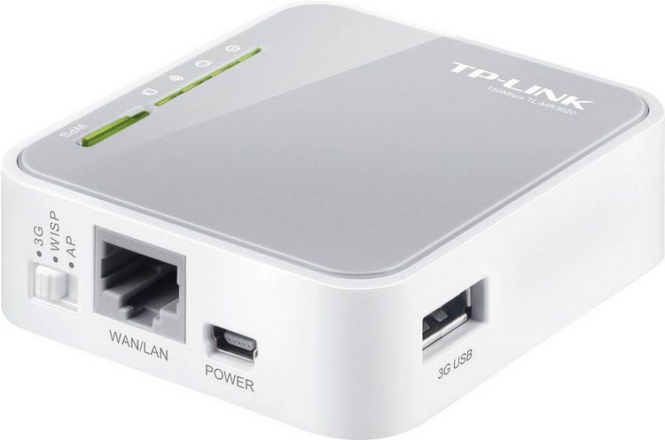 Produktbild: TP-LINK TL-MR3020 WLAN Router 2.4 GHz 150 MBit/s