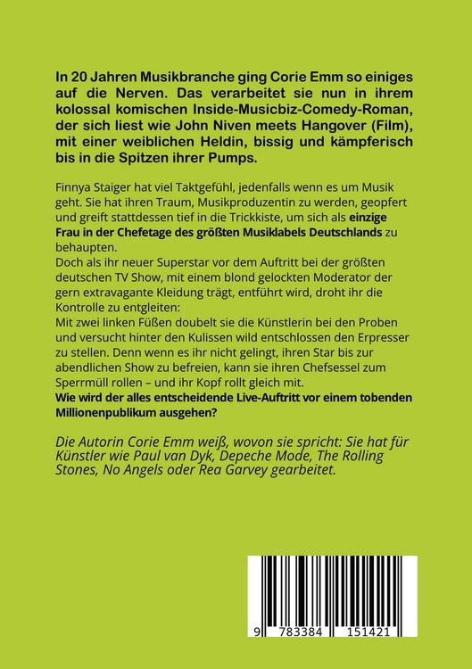 Produktbild: Die Plattenbossin, ein Inside Musicbiz Comedy Roman