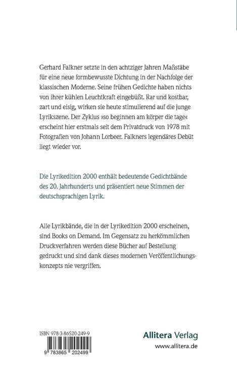 Produktbild: So beginnen am k&ouml;rper die tage