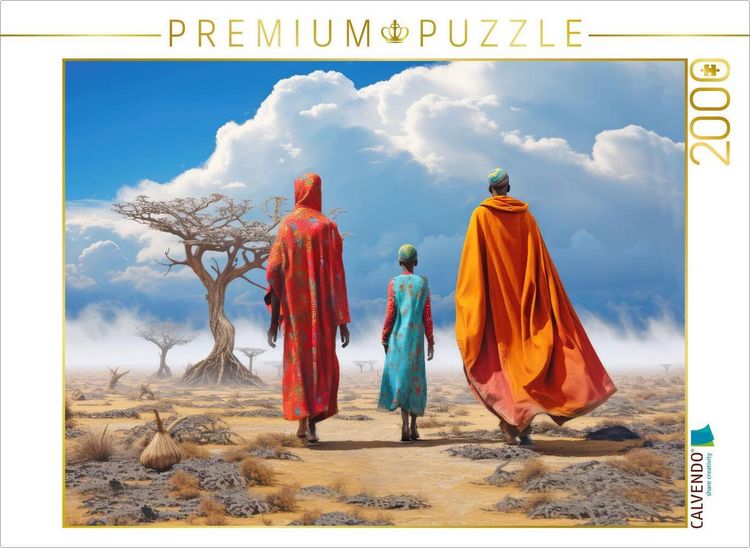 Produktbild: CALVENDO Puzzle Surrealismus trifft Massai-Kultur | 2000 Teile Lege-Gr&ouml;&szlig;e 90x67cm Foto-Puzzle f&uuml;r gl&uuml;ckliche Stunden