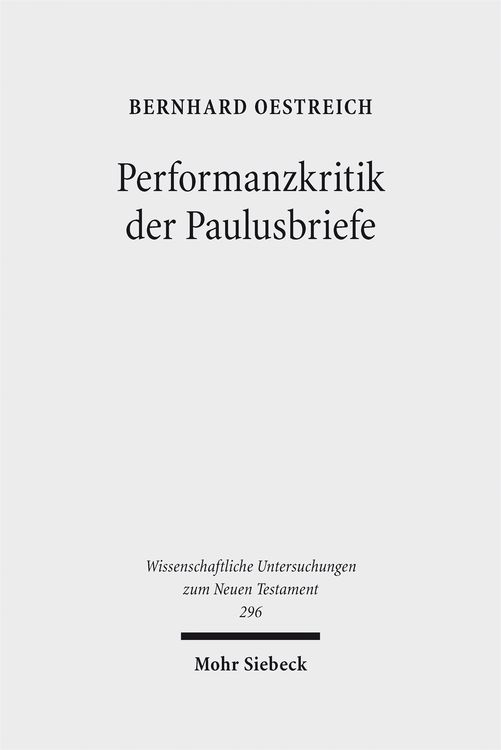 Produktbild: Performanzkritik der Paulusbriefe