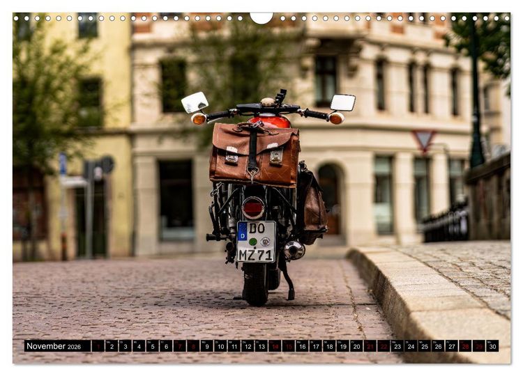 Produktbild: Meine MZ ES 250/2 unterwegs in Chemnitz (Wandkalender 2026 DIN A3 quer), CALVENDO Monatskalender