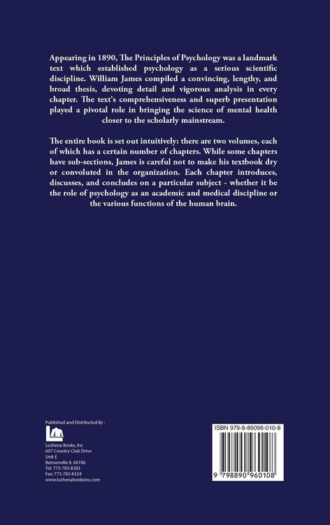 Produktbild: The Principles of Psychology Volume 1 of 2